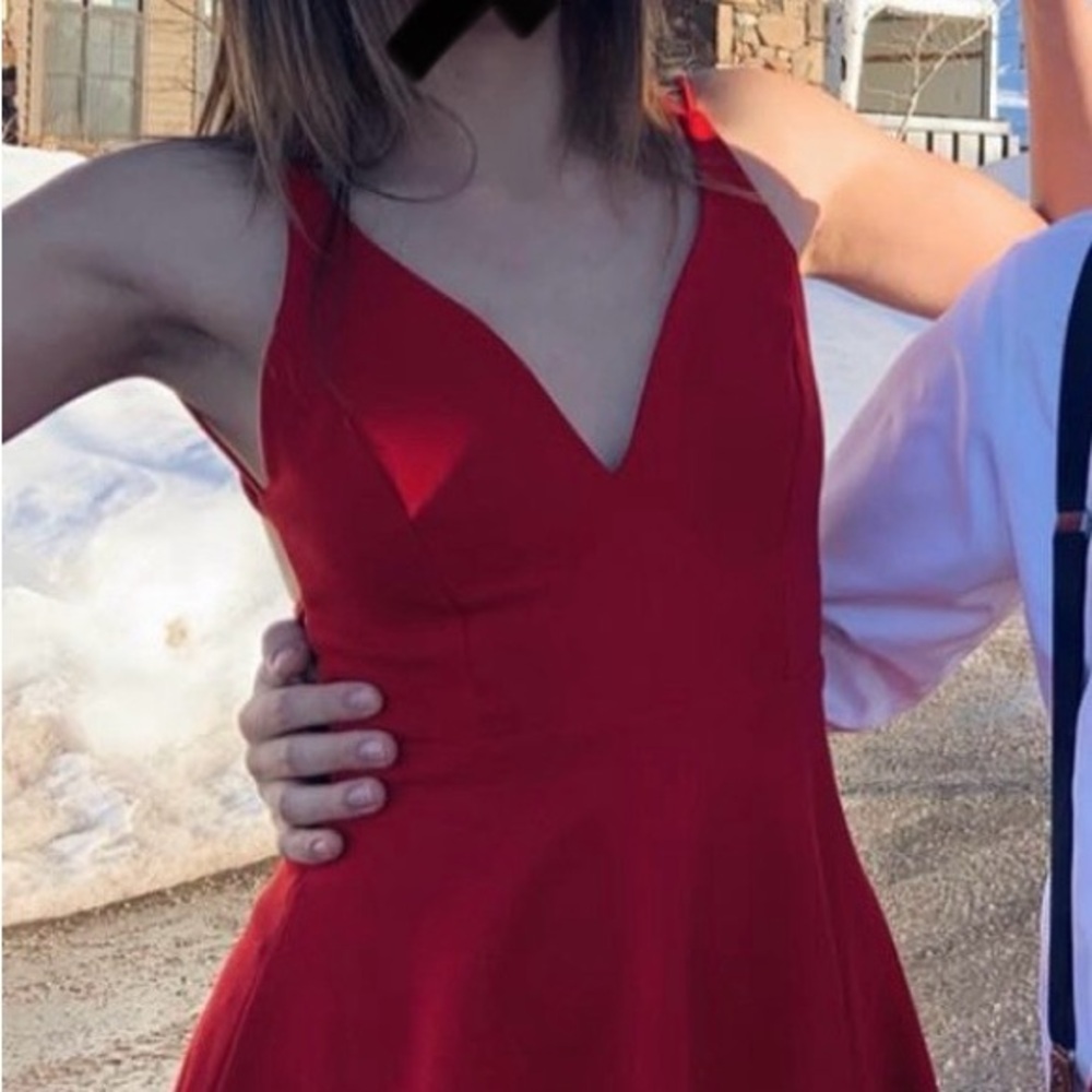 Lulu's Vibrant Red Backless Dress - Picture 3 of 6